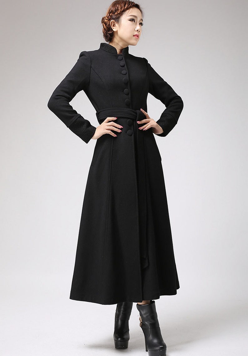 ladies long evening coats