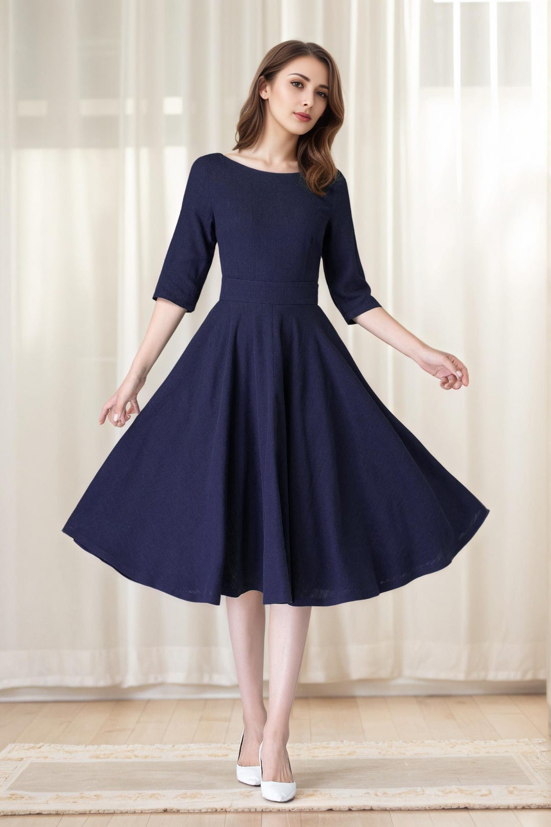 midi swing dresses Avon Dress in Sage Green Dont stay bored White Mark Women's Criss Cross