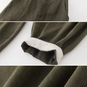 Women's Linen baggy pants, Casual Baggy Harem Pants, Army green Long linen pants, Spring linen pants, Loose Fitting Pants, Xiaolizi 5703 image 9