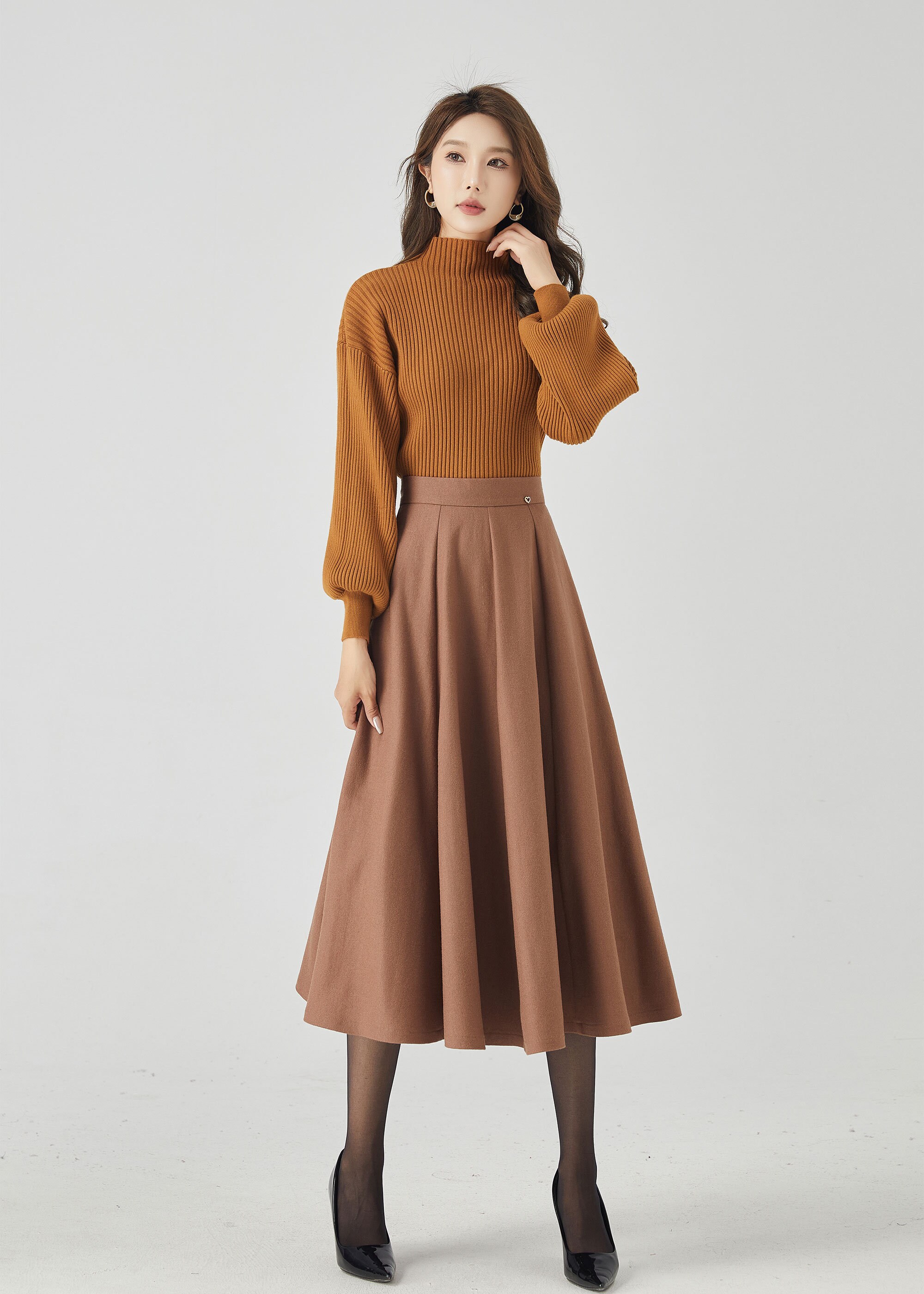 Swing high waisted circle skirt for women 4535 Swing high waisted circle skirt for women 4535