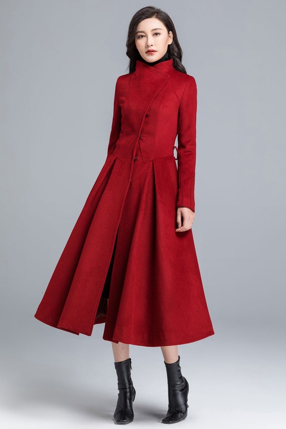Wool coat, Asymmetrical wool coat 2482 Wool coat, Asymmetrical wool coat 2482