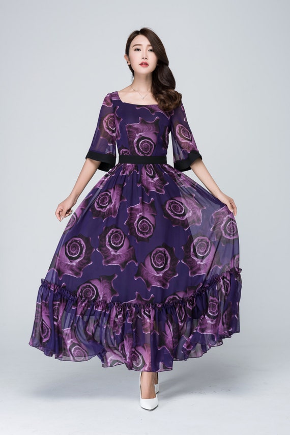 violet long frock