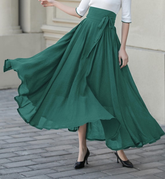 Elegant Flow: Stylish High-Waist Black Maxi Skirt 4900 Elegant Flow: Stylish High-Waist Black Maxi Skirt 4900