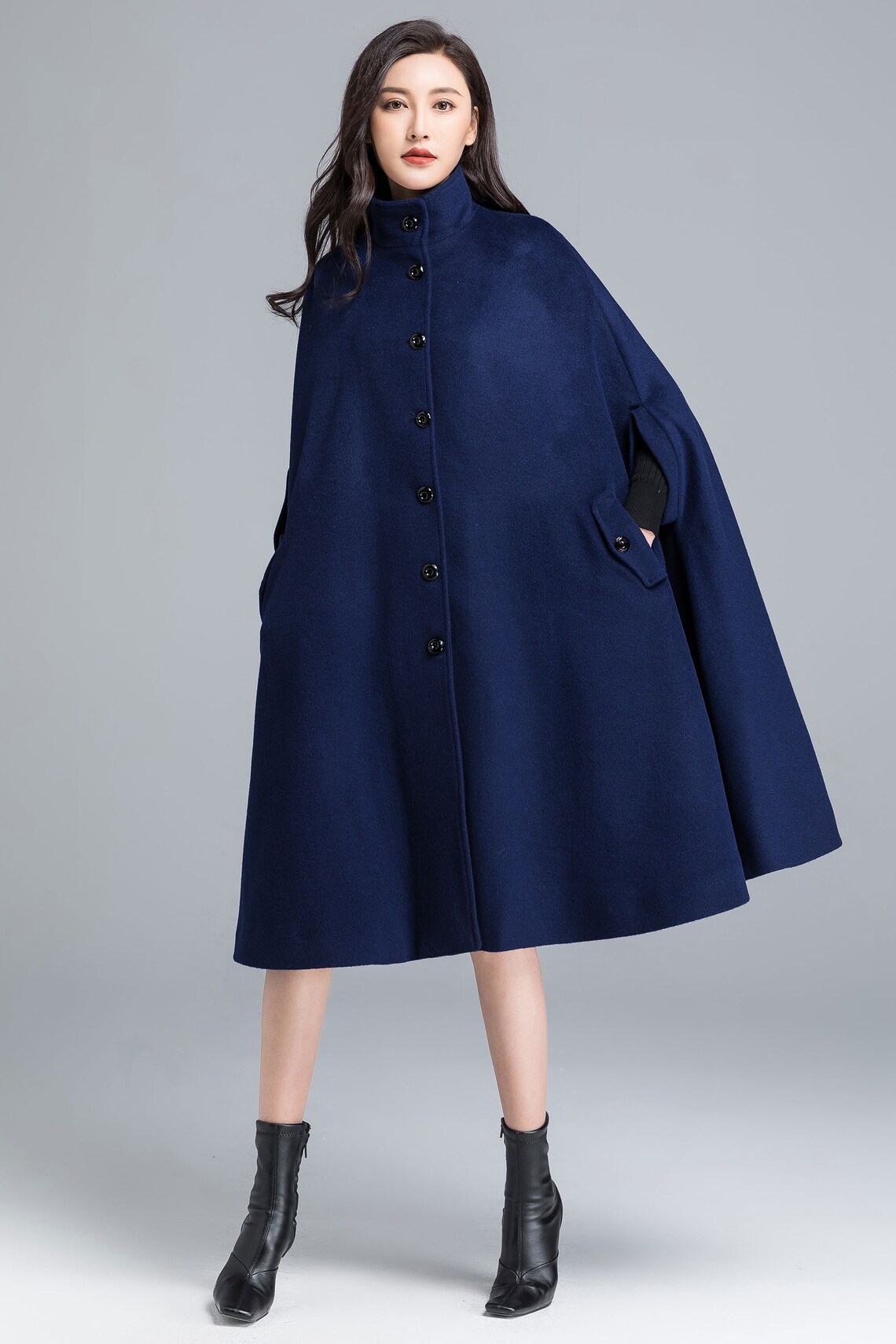 Wool cape cape coat long cape womens cape poncho cape Etsy