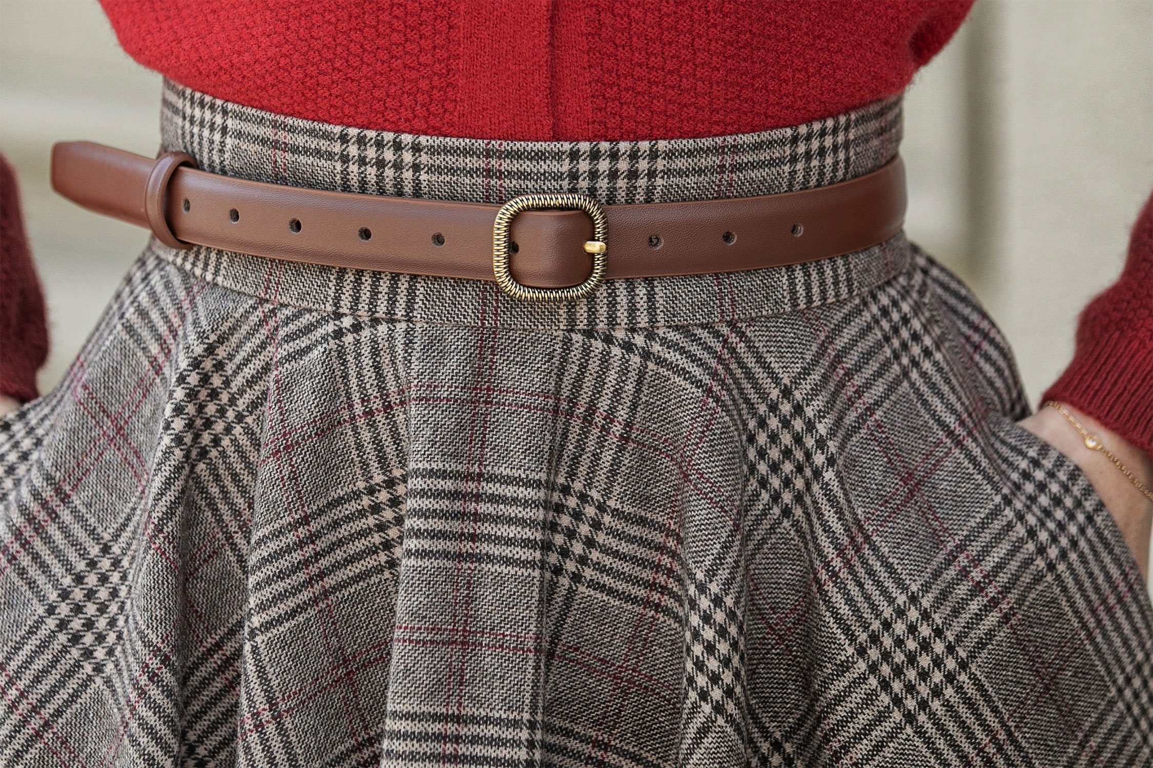 Plaid Wool Skirt, Wool Womens Skirt, Wool Circle Skirt, Wool Plaid Wool Skirt, Wool Womens Skirt, Wool Circle Skirt, Wool
