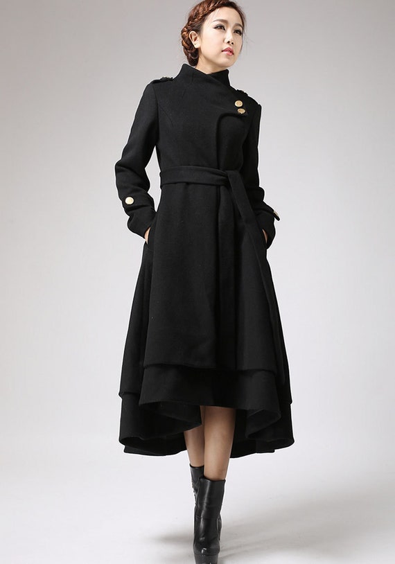 black dress coat