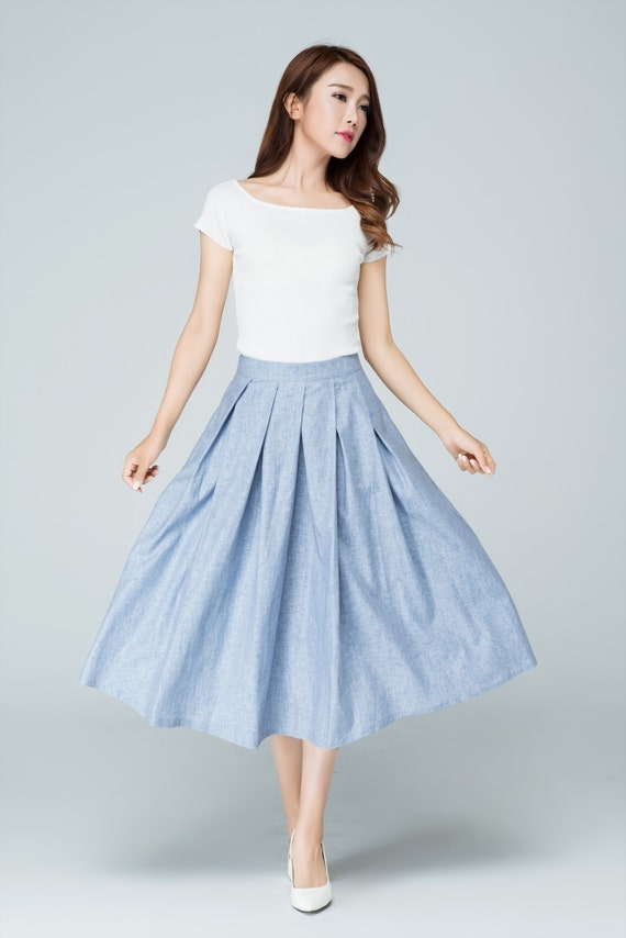Pleated A line midi skrit 1591# Pleated A line midi skrit 1591#
