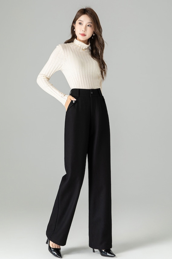Pantalón De Pierna Recta Para Mujer Street One - Corte Clásico, Cintura Alta, Talla 38