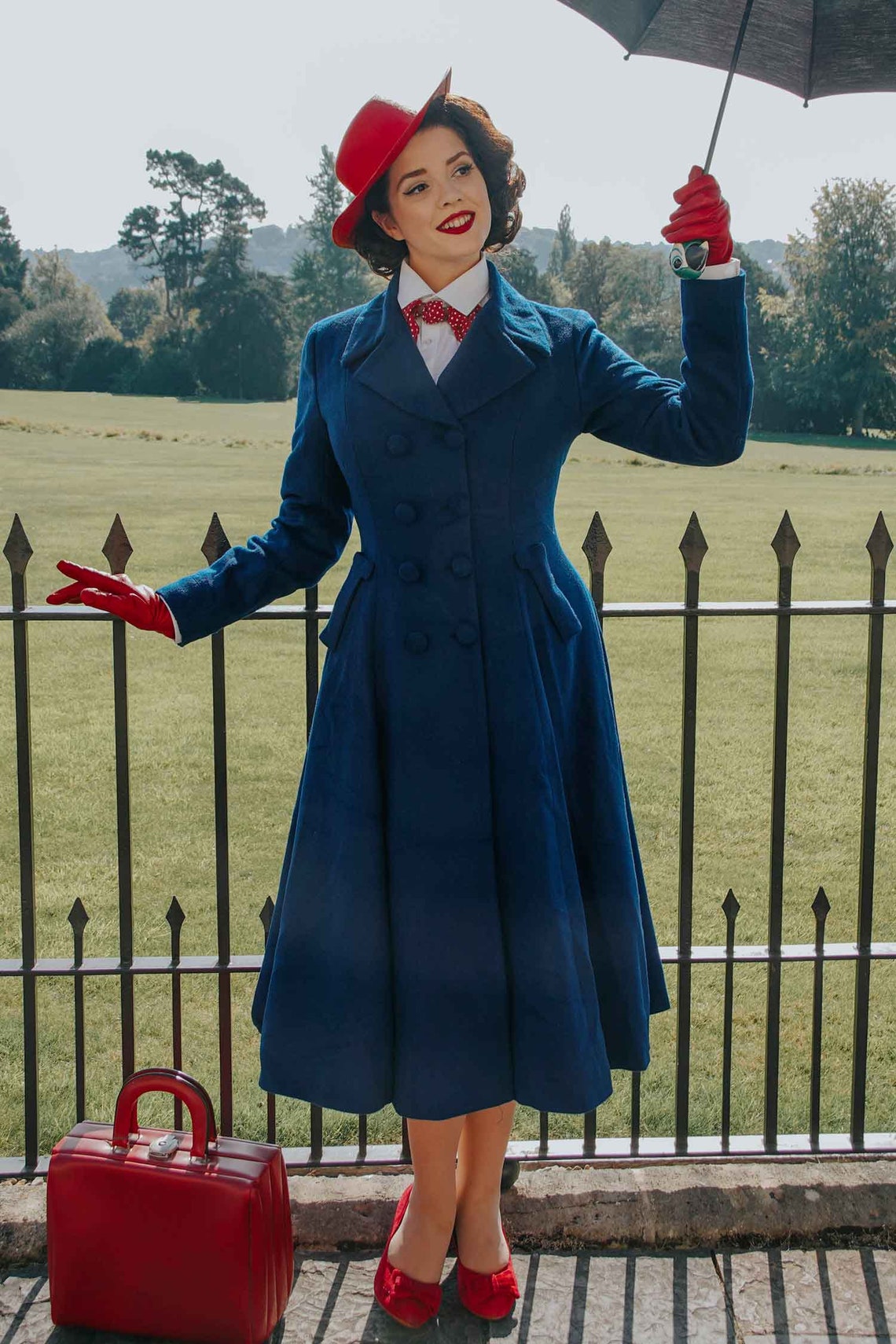 Mary Poppins Coat Wool Coat Women Vintage Inspired Wool Etsy