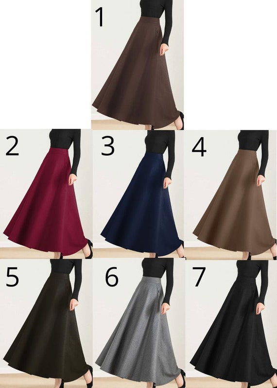 Jupes longues hiver hot sale 2018
