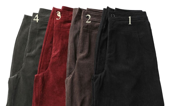 ★24-25FW新作★threetimes★Candy corduroy pants Corduroy Pants Women, Wide Leg Corduroy Pants, Autumn Winter
