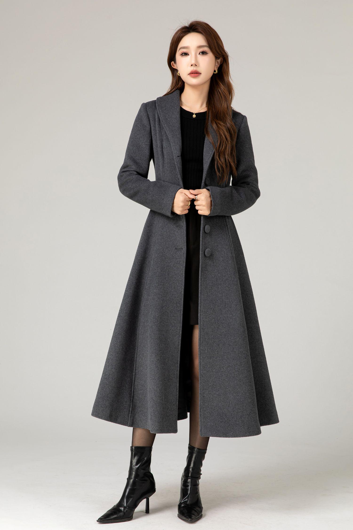 Sillage ウール コート charcoal grey WOOL COAT Sillage ウール コート charcoal grey WOOL COAT