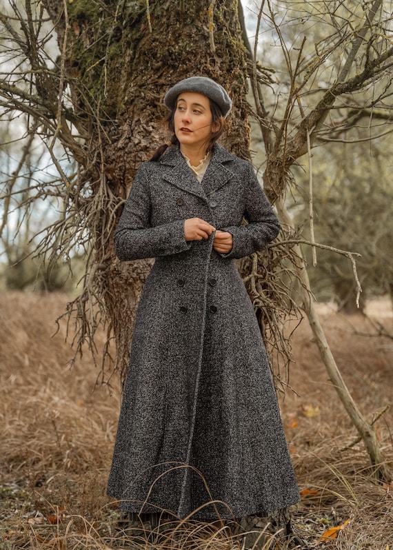 Double breasted wool maxi coat for women 4739 Double breasted wool maxi coat for women 4739