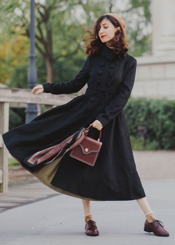 princess coat black