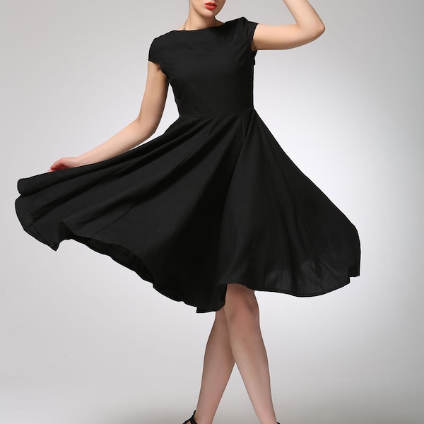 cocktail dresses for winter DRESSTELLS Women's Velvet Sequin Dress, Sparkly Holiday Black Shoulder Pad Tie Top Size:S greek