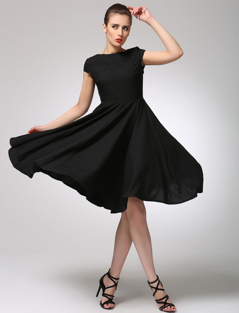 knee length swing dress