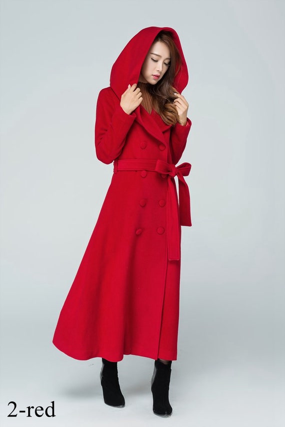 Women's plus size red trench coat sale