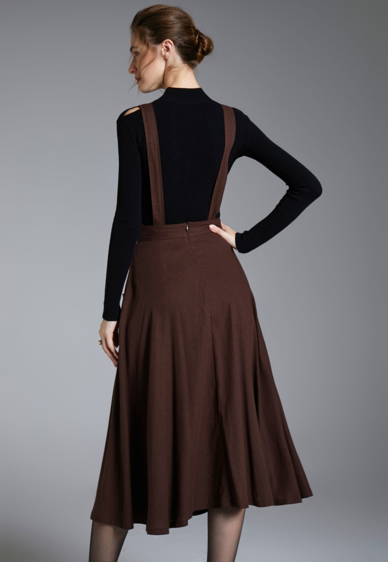Pinafore Midi Dress