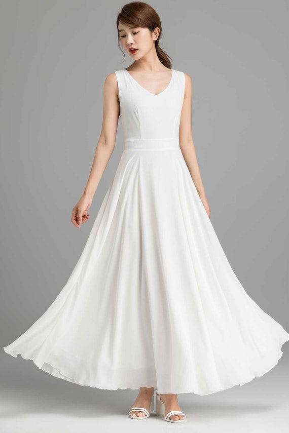 maxi white party dress with V neck line for women 2366# maxi white party dress with V neck line for women 2366#