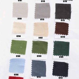 May include: A swatch card with 18 fabric samples in various colors and textures. The swatches are labeled with numbers, including 0101, 0118, 0116, 0104, 0115, 0113, 0204, 0220, 0102, 0108, 0269, 0109, 0286, 0114, 0251, 0129, 0276, and 0268.