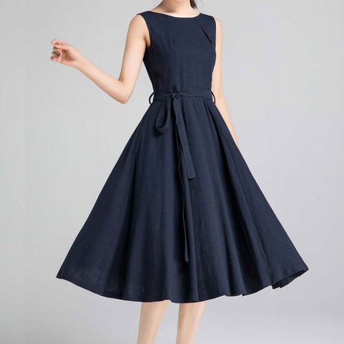 Youngerbaby Women's A-Line Swing Flare Dress - Short Sleeve, Floral Print, Elastic Waist, Midi Length - View #11