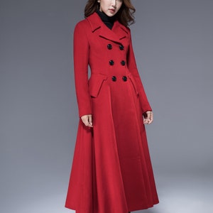 Vintage inspired Long wool coat Winter coat women Wool coat | Etsy