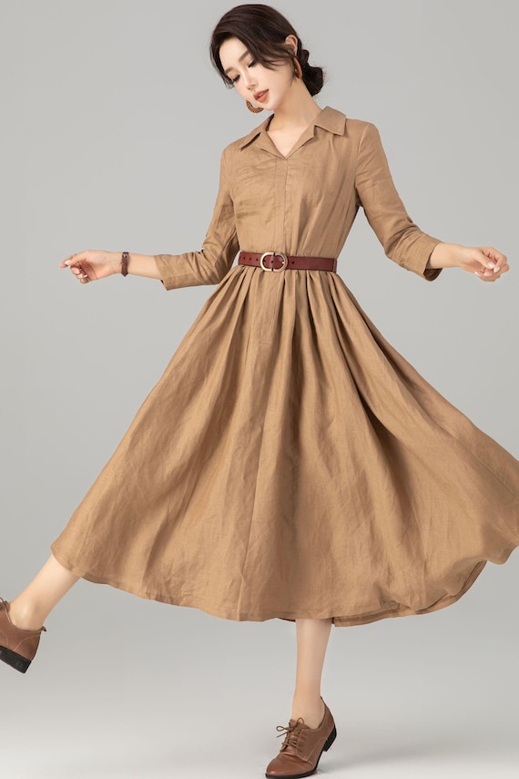 open lace back dress JanJean Womens Elegant Ruffle Cap Sleeves Short Pleated Dress Summer Loose  Flared Dresses Daily Wear Khaki X-Large at Amazon Women's Clothing store