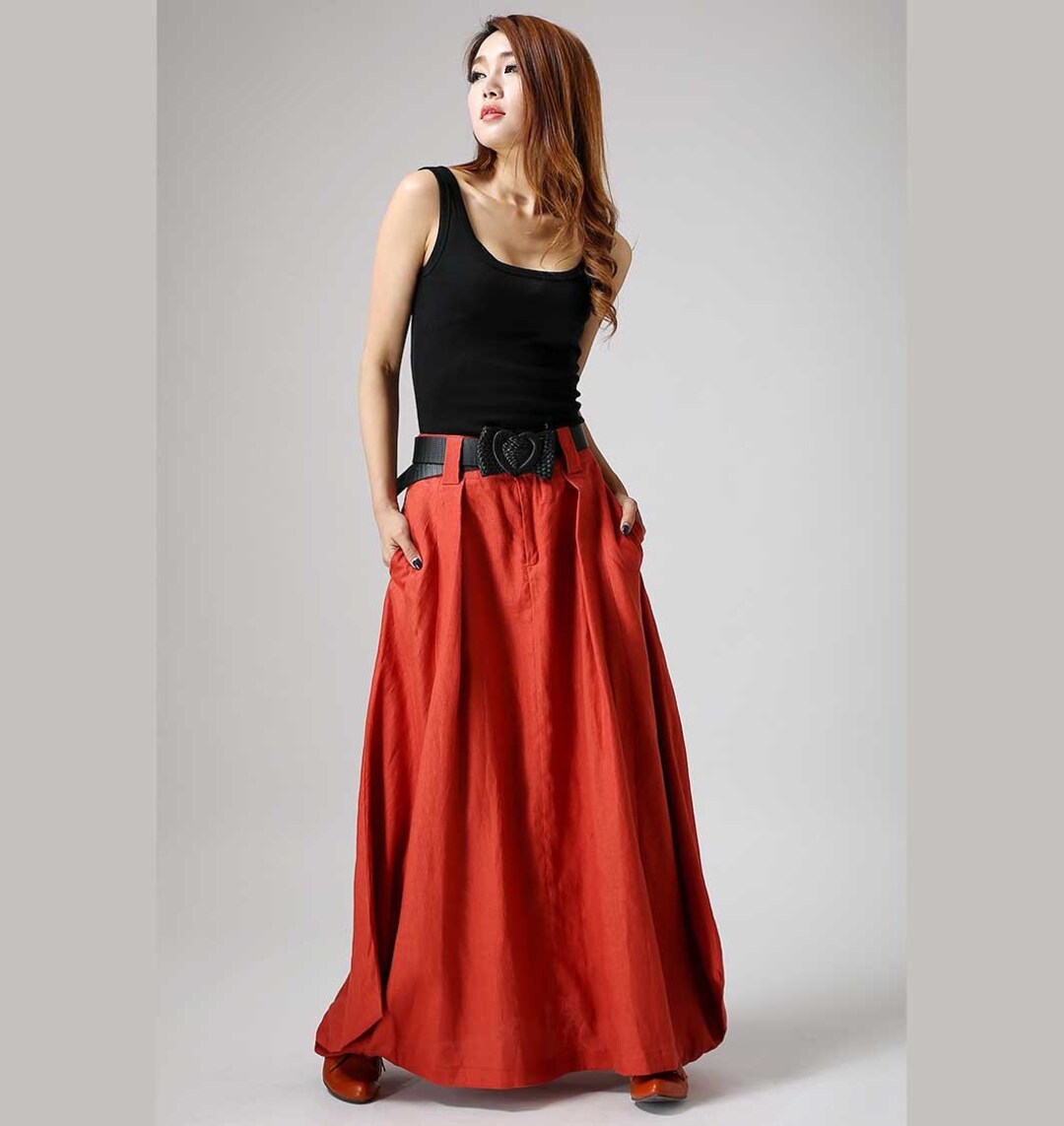 SACRA RUSTIC LINEN SKIRT マキシ丈 il_1080xN.3834840864_bpgq.jpg