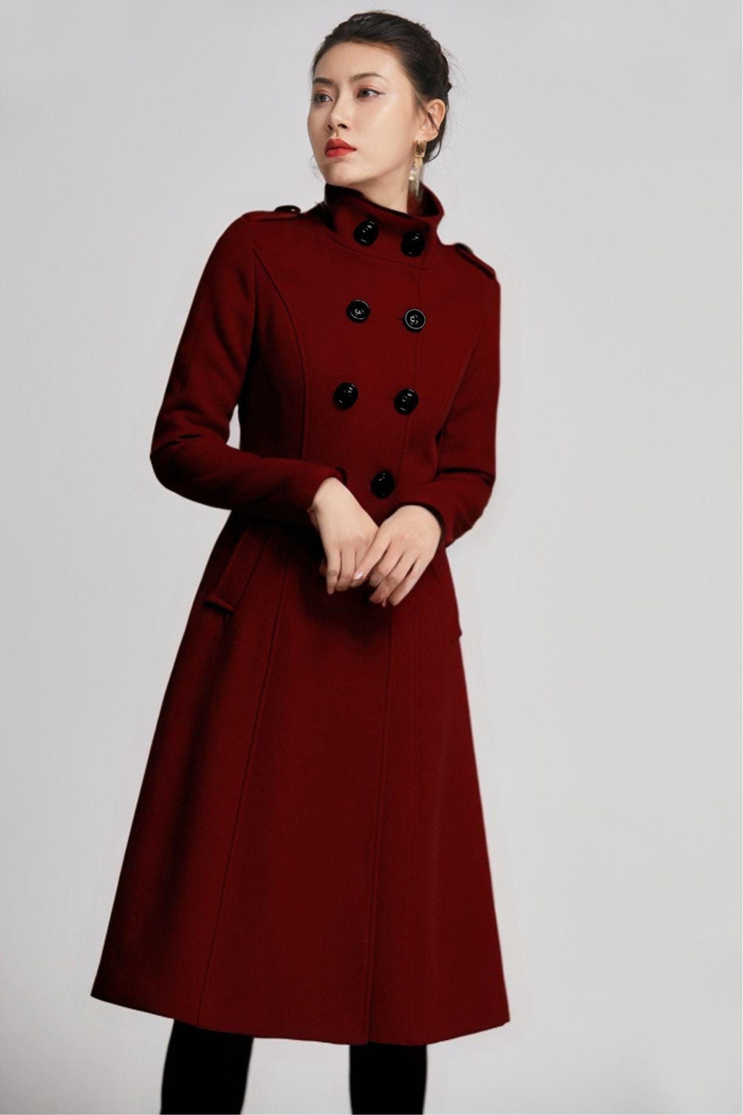コート O BIANI Double-breasted coat 61KJBxzFNrL._UY1000_.jpg