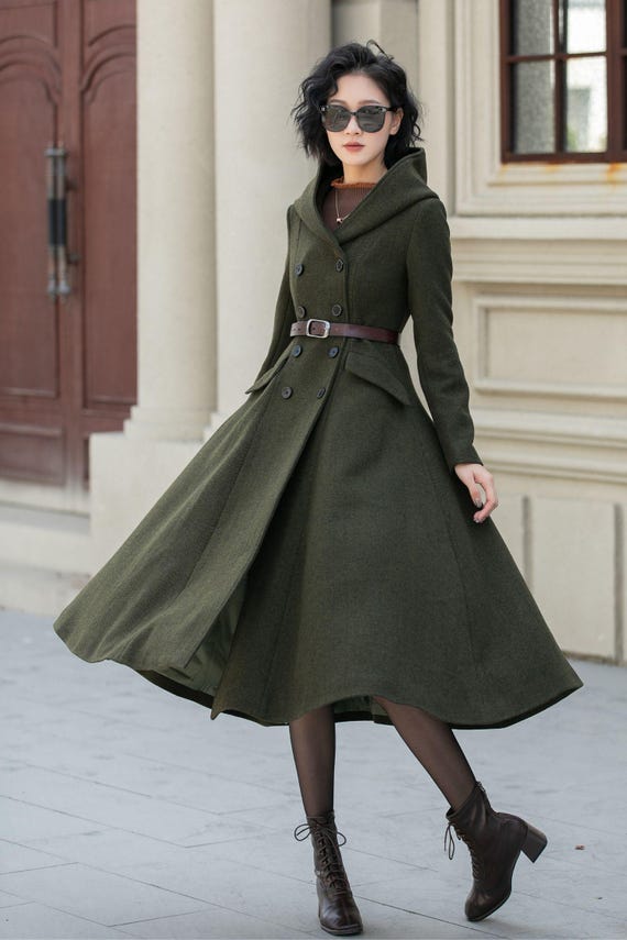 Wool Coat, Womens Coat, Winter Coat, Hooded Coat, Long Wool Coat, Vintage Inspired Maxi Wool Coat, Swing Coat, A Line Coat, Xiaolizi 5461 - Etsy Wool Coat, Womens Coat, Winter Coat, Hooded Coat, Long Wool Coat, Vintage Inspired Maxi Wool Coat, Swing Coat, A Line Coat, Xiaolizi 5461 - Etsy