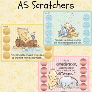 Sfide di riempimento di denaro contante di Winnie-the-Pooh: gratta e vinci, sfide di risparmio, raccoglitore A5, raccoglitore budget, buste per contanti