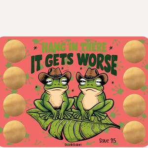 A5 scratcher Hang in There save 35 low income friendly | gold scratch off stickers