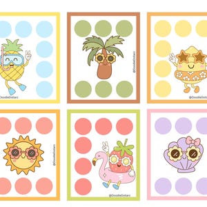 Groovy Beach Friends Savings Challenge for Tiny Tuesdays or Mini Mondays Cash Envelopes Savings