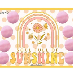 A5 scratcher Soul Full of Sunshine save 40 low-income friendly | rose gold scratch-off stickers