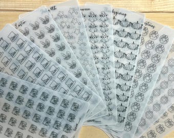 Planilhas para controle de economia nas férias, envelopes para dinheiro tamanho A6, papel vegetal fosco.