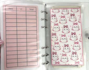 Coquette Halloween Budget Trackers – A6 Cash Envelope Insert