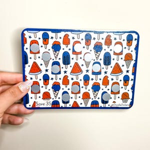 July 4th Popsicle A5 scratcher save 35 low-income friendly| silver scratch-off stickers | Budgeting Tools, Savings Challenge, Cash envelopes