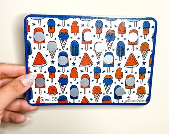 July 4th Popsicle Savings Challenge | Scratch-off Budgeting Tool