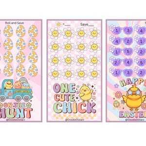 Easter Chick Savings Challenge for Tiny Tuesdays, Mini Monday Cash Envelopes Savings, Budget Binder, A6 Binder, Budgeting Tools