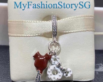 Disney Mickey Mouse Ice Cream and Donut Dangle Charm Fit Bracelet Necklace Pendants Beads DIY Women Jewelry Accessories Anniversary Gift