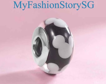 Disney Classic Micky Maus Charm Fit Armband Halskette Anhänger Perlen DIY Frauen Mode Silber Schmuck Zubehör Jahrestag Geschenk