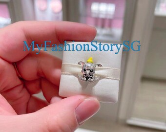 Disney Dumbo The Flying Elephant Charm Fit Bracelet Necklace Pendants Beads DIY Women Fashion Silver Jewelry Accessories Anniversary Gift