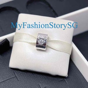 Disney Mickey and Minnie Mouse Icon Clip Charm Fit Bracelet Necklace Pendants Beads DIY Women Fashion Silver Jewelry Accessories Gift