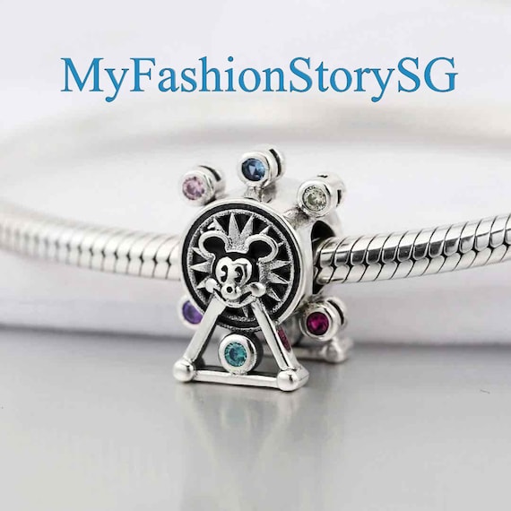 Disney Mickey Mouse Ferris Wheel Charm Fit Bracelet Necklace