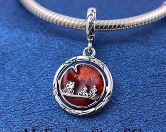 Stranger Upside Down Dangle Charm Fit Bracelet Necklace Pendant Women DIY Beads Silver Jewelry Accessories Anniversary Gift