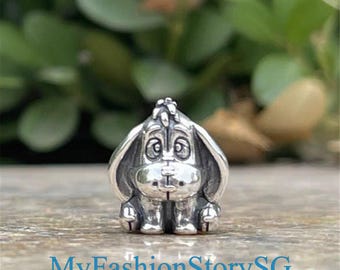 Exquisite Eeyore Winnie The Pooh Charm Fit Bracelet Necklace Pendant DIY Women Silver Jewelry Beads Accessories Anniversary Gift