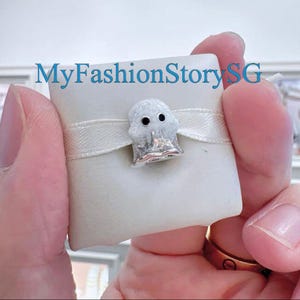 ブーゴーストチャームフィットブレスレットネックレスペンダントDIYレディースファッションシルバージュエリービーズアクセサリー記念日ギフト