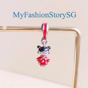 中国人形ダングルチャームフィットブレスレットネックレスペンダントDIY女性ファッションシルバージュエリービーズアクセサリー記念日ギフト