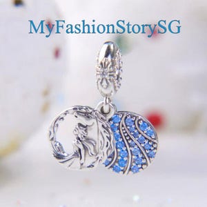 ディズニー アナと雪の女王 エルサ&ノック ダングルチャームフィットブレスレット ネックレス ペンダント ビーズ DIY レディース ファッション シルバー ジュエリー アクセサリー ギフト