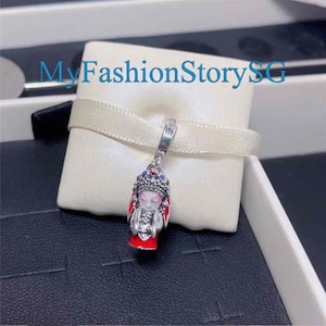 京劇人形 ダングルチャーム フィットブレスレット ネックレス ペンダント レディース ファッション DIY ビーズ シルバー ジュエリー アクセサリー 記念日 ギフト